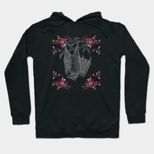 Victorian Floral Vampire Bat Hoodie